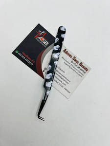 Pinzas de Extensión de Pestañas de Acero Inoxidable con Punta Puntiaguda de 90 Grados, Diseño Personalizado, con Punta de Fibra, Probadas a Mano, con Logotipo Personalizado - Product Image 3