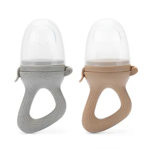 Grosir produk baru unik dirancang buah segar BPA gratis silikon puting susu botol makanan bayi untuk bayi