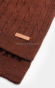 Écharpe longue multifonction en acrylique tricoté jacquard rayé pour homme, légère et respirante, style châle traditionnel pour étudiants - Product Image 6