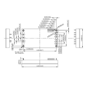 Convertisseur DC-DC 750W 48V 15.6A, sortie logique marche/arrêt à distance, négatif, type Full Brick, protection contre les sous-tensions d'entrée - Product Image 3