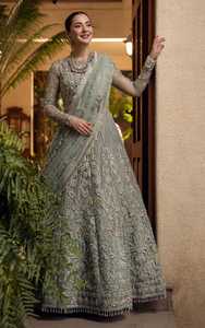 Robe de soirée pakistanaise pour femmes, robe de soirée de luxe brodée, tenue de soirée formelle pour invitées de mariage - Product Image 4