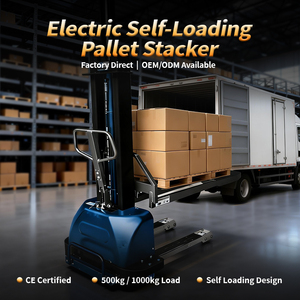 트럭 적재용 자가 적재 스태커 1000kg 소형 휴대용 간편 작동 배송용 - Product Image 2