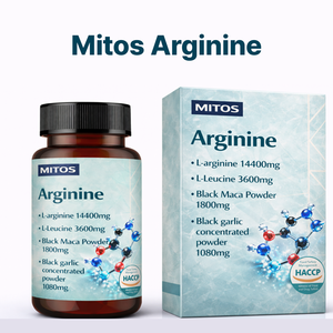 L-Arginina de Alta Potencia 14400mg, Fórmula de Alto Rendimiento con Maca Negra y Ajo Negro en Tabletas para Adultos, OEM ODM - Product Image 2