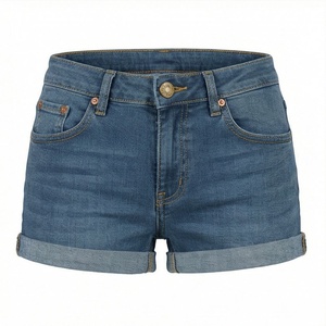 Shorts de Mezclilla Rasgados de Algodón para Mujer con Diseño Moderno, Tela Transpirable, Nuevo Estilo, Atuendo Casual a la Moda para Chicas - Product Image 1