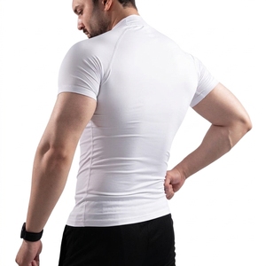 Camiseta de Compresión de Manga Larga Blanca para Hombre, Secado Rápido, 120g, Anti-UV, Poliéster, Deportiva - Product Image 3