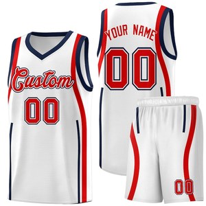 Ensemble Maillot et Short de Basketball Personnalisable pour Équipe – Logo, Nom, Numéro – Respirant, Séchage Rapide, 100% Polyester, Col en V – Vente en Gros - Product Image 1