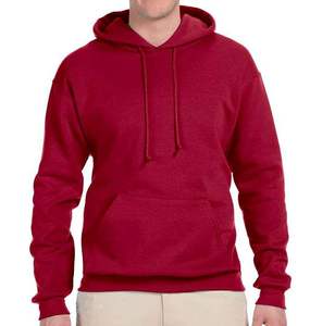 Sweat-shirt à capuche vert uni pour homme, en molleton épais, avec cordon de serrage, coupe ample, style streetwear - Product Image 4