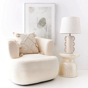 Tropical Palm Trees Pattern Cylinder <b>Stools</b> Mother of Pearl Handcrafted Mosaic Small Side Table Living Room <b>Bedroom</b> Decor Use - Product Image 3
