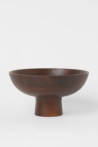 Bol de service en bois sur socle pour riz, soupe, dîner et salade, décoratif, pour restaurant - Product Image 4