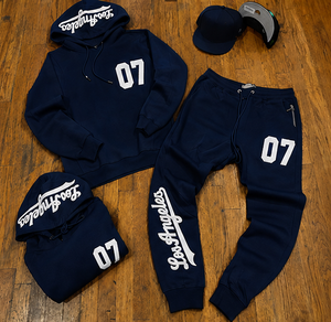 Custom Chenille Embroidery Tech Fleece Tracksuit Men Hoodie Jogger <b>Set</b> Plus Size Custom Name & Numbers - Product Image 4