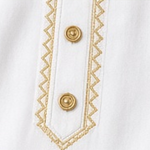 Baby Boys White Thobe with Gold Embroidery Long Sleeve <b>Islamic</b> Jubba Kandura Toddler Muslim Eid Ramadan <b>Clothing</b> - Product Image 5