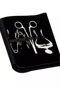 Juego de Instrumentos Quirúrgicos Dentales Profesionales Premium de 9 Piezas, Acero Inoxidable, Kit Completo con Estuche Negro, Certificado CE ISO - Product Image 2