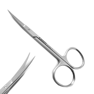 Juego de 2 Tijeras Quirúrgicas Dentales Manuales de Acero Inoxidable, Rectas y Curvas, para Disección de Tejidos, Sutura de Encías - Product Image 3
