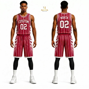Conjunto de Uniforme de Baloncesto Sublimado Azul Marino y Naranja Estilo Illinois, Uniforme Deportivo Profesional de Malla de Poliéster Transpirable - Product Image 2