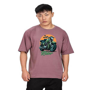 เสื้อยืดคอตตอนหนาน้ำหนัก 300 กรัม ทรงโอเวอร์ไซส์ คอกลม แขนสั้น สไตล์ลำลอง แบบหลวมๆ ไหล่ตก  สำหรับทั้งผู้ชายและผู้หญิง - Product Image 3