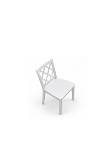 Silla de Comedor Tradicional Reclinable de Madera Impermeable con Respaldo de Celosía y Asiento Curvo para Muebles de Comedor de Apartamento - Product Image 2
