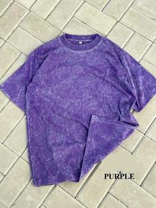 Camiseta Casual para Hombre con Logo Frontal Estampado, Hombros Caídos, Oversize, Tejido Pesado de 300 Gsm, Transpirable, de Secado Rápido, Lisa, de Corte Holgado y Cuello Redondo - Product Image 4