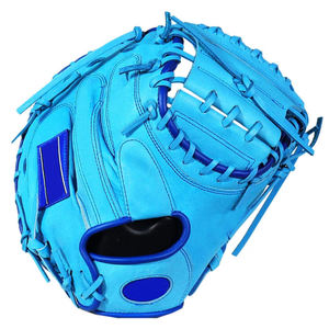 Nouveauté : Gants de baseball pour receveur en cuir de qualité supérieure, imperméables, à doigts complets, respirants, pour droitier, avec fermeture auto-agrippante - Product Image 2