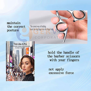 Nouvel ensemble de ciseaux de coiffure et d'éclaircissage en acier inoxydable de haute qualité pour barbier, personnalisable pour une coupe professionnelle - Product Image 5