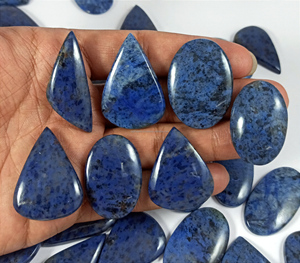 Wholesale Lot Radha Arts Natural Blue Dumortierite Cabochon Loose Gemstone 20-35mm Handmade Healing for Pendant Jewelry Making - Product Image 6
