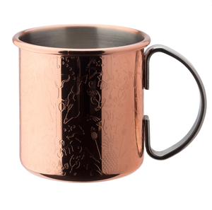 Beverages Server Ayurveda Health Benefits Embossed Shiny Polished <b>Beer</b> and Wine Drink Metal Copper Mug Camping Outdoor Use - Product Image 6