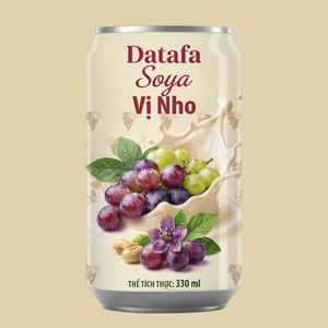 นมอัลมอนด์ผสมถั่วเหลือง DATAFA 330 มล. รสพรีเมียม ผ่านการฆ่าเชื้อและกรองแล้ว บรรจุกระป๋อง รับผลิตแบบ OEM/ODM อายุการเก็บรักษา 24 เดือน - Product Image 2
