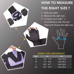 Gants d'entraînement demi-doigts avec support de poignet pour la gym, le fitness, le cyclisme, l'haltérophilie, la pêche – Respirants, en Spandex, antidérapants - Product Image 5