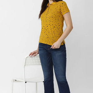 Polo respirant personnalisé pour femme, tissu en coton de haute qualité, polo de golf pour femme, prix de gros - Product Image 2