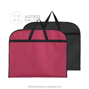 Sacs à vêtements Astrid 60 x 100 CM en tissu Oxford noir, personnalisables avec logo, pour costumes homme et femme, pour magasins de mode - Product Image 4