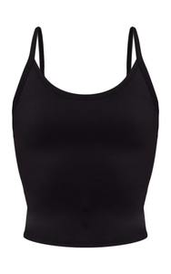 Top Corto Acanalado Personalizado al por Mayor para Mujer, Top Corto con Cuello Redondo, Sin Mangas, para Gimnasio, Correr, Entrenamiento, Yoga - Product Image 5