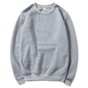 Crew Neck Solid Color Hoodies Plus Size Winter Washed Rhinestone 100% Cotton Sweatshirts Regular Fit Long Sleeve - Product Image 4