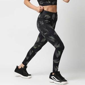 Leggings de Pesca con Estampado Geométrico para Mujer, Sublimación, Secado Rápido, Spandex, Poliéster, Pantalones Sin Costuras - Product Image 2