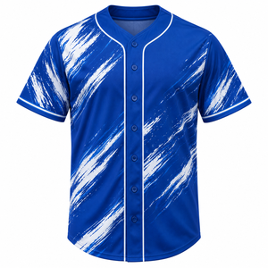 ชุดกีฬาลดราคาพิเศษ บริการ OEM รับผลิตเสื้อเบสบอลแบบซับลิเมชั่น เสื้อเบสบอลสั่งทำขายส่ง สีสันสดใส สไตล์ลำลอง - Product Image 6