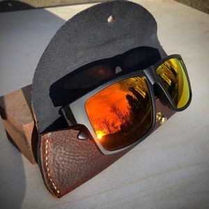 New Handmade Classic Genuine Leather <b>Glasses</b> Cover Luxury Eyewear <b>Case</b> Full Grain Leather Sunglasses Pouch LGC-0087 - Product Image 5