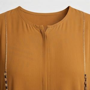 Ropa Islámica Personalizada para Mujer, Abaya Musulmana Holgada y Elegante, Color Personalizado, Talla Grande, Abaya con Mangas Murciélago y Cinturón Interior - Product Image 4