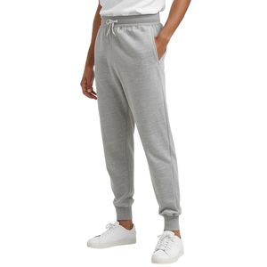 MATEX SPORTS Men Simple Screen Print Heavyweight Elastic Waist Polyester/Cotton Streetwear Jogger Pants - Product Image 2