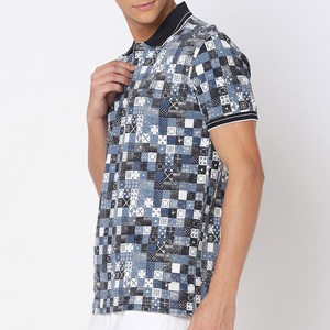 Chemise décontractée slim fit pour homme, tricotée, écologique, avec poche, imprimée par transfert thermique, anti-plis, designs personnalisés OEM professionnels - Product Image 3