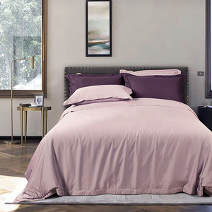 Good Quality Embroidery Duvet Cover Plain Bedsheet Set <b>Silk</b> Bamboo Cotton Bed <b>Sheets</b> Luxury Bedding Sets With Pillow Case - Product Image 3