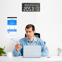 Medidor de CO2 y Decibelios WiFi Tuya, Monitor de Ruido NDIR, Temperatura y Humedad, Control Remoto por Aplicación para Escuelas, Aulas y Jardines de Infancia