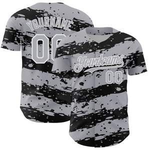 Camiseta de Béisbol Personalizada para Adultos, Impresión por Transferencia de Calor, Transpirable, Cuello Redondo, Tirantes en T, Manga Corta, Uniforme Deportivo Unisex para Equipos, 100% - Product Image 3