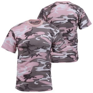 Unisex Pink <b>Camouflage</b> Casual Jersey T-<b>Shirt</b> Short Sleeve Breathable Polyester Outdoor Wear Printed Pattern Top - Product Image 4