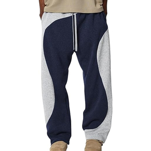 Pantalones Deportivos Color Block para Hombre, Personalizados, de Felpa Gruesa, para Gimnasio, con Logotipo Bordado - Product Image 6