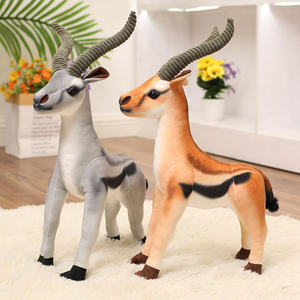 Venta al por mayor de fábrica: Nuevo juguete de peluche de antílope de simulación 2024, muñeco de antílope, souvenir infantil de ciervo Sika del zoológico. - Product Image 2