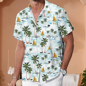 Chemise Hawaïenne Personnalisée à Imprimé Floral pour Homme – Été, Sublimée, Boutonnée, Respirante, Infroissable, Tricotée, Décontractée, Plage, Écologique, Séchage Rapide - Product Image 4