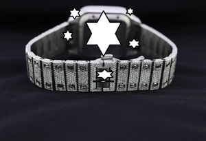 นาฬิกา NYC DIAMOND EMPIRE หรูหรา ระบบอัตโนมัติ เครื่องจักรกลจากญี่ปุ่น ตัวเรือนสแตนเลสทรงเหลี่ยม หน้าปัด 41 มม. ประดับเพชรโมอิสซาไนต์ - Product Image 5