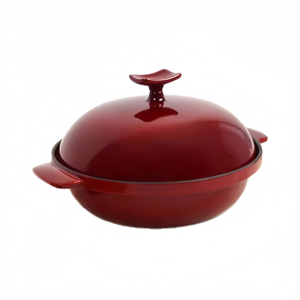Mini cocotte en fonte émaillée avec couvercle 1,2 L, antiadhésive, pour cuisinière à gaz et à induction - Product Image 3