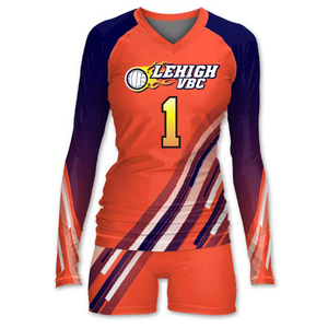 Tenue de volley-ball professionnelle personnalisée avec logo d'équipe, maillot et short légers pour les matchs de club - Product Image 1