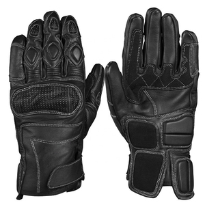Red Black Leather Motorcycle Racing <b>Gloves</b> Protective Biker Riding <b>Gloves</b> <b>Touchscreen</b> Winter Motorbike <b>Gloves</b> - Product Image 4