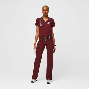 Custom Medical <b>Scrubs</b> Set Women Men Hospital Uniform V-Neck Jogger <b>Scrub</b> Suit Doctors Nurses Workwear Wholesale Price - Product Image 5