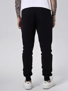 Men's Graphic Print Knot Front Sweatpants <b>Drawstring</b> Elastic Waist <b>Trousers</b> with Pockets - Product Image 5